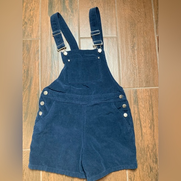 Urban Outfitters Pants - Urban Outfitters BDG Corduroy Dark Blue Overalls Shortalls